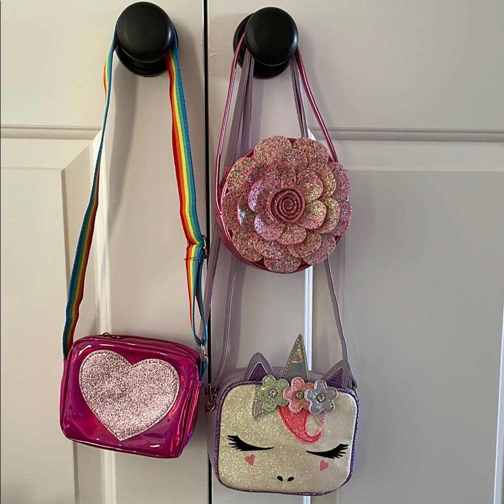 Unicorn and Heart Kids Purses